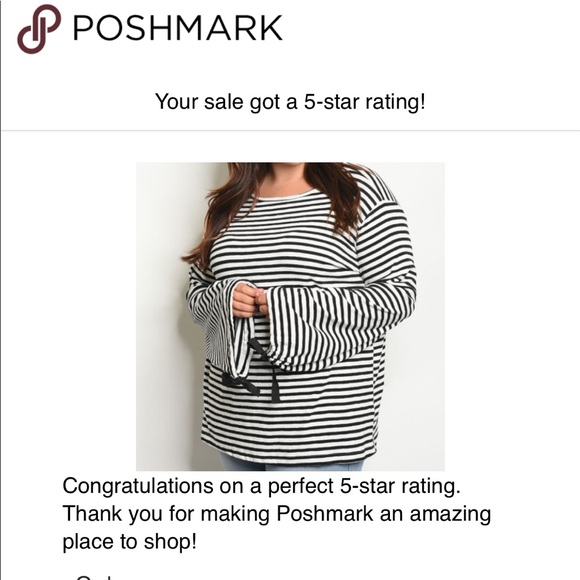 PLUS! Black & White Stripe Knit! Size 1X, 2X & 3X - Picture 4 of 4